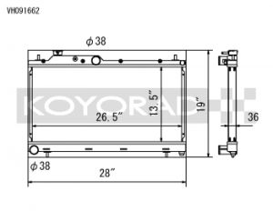 Koyo Racing Radiators VH091662