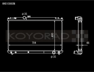 Koyo Racing Radiators HH010860N
