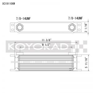 Koyo Oil Coolers XC191106W