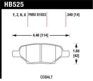 Brembo OE Ceramic Pads HB525F.540