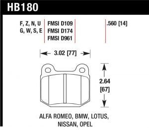 DBA 5000 Slot&Drill Rotors HB180E.560