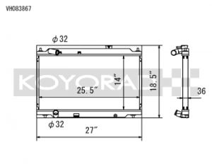 Koyo Racing Radiators VH083867