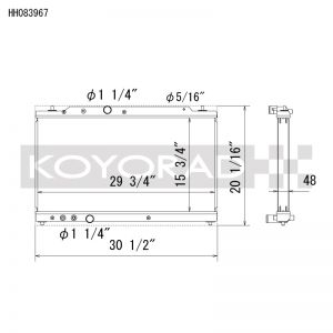 Koyo Racing Radiators HH083967