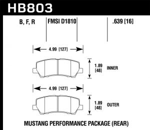 Hawk Performance ER-1 Brake Pad Sets HB803D.639