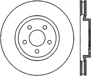Stoptech Slotted Sport Brake Rotor 126.63061CSL